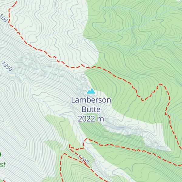Map of Lamberson Butte