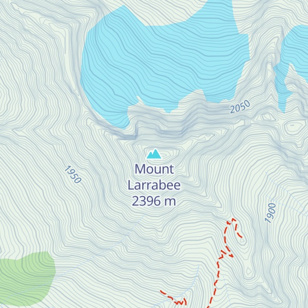 Map of Mount Larrabee