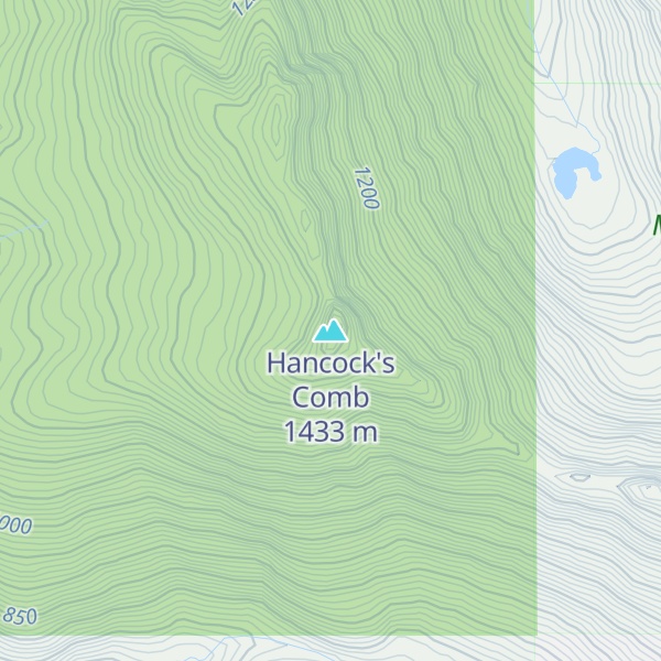 Map of Hancock's Comb