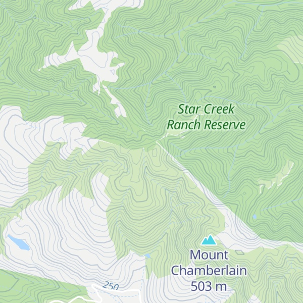 Map of Atherton Peak
