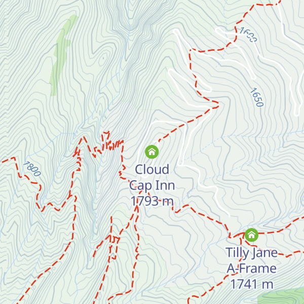 Map of Cloud Cap Inn