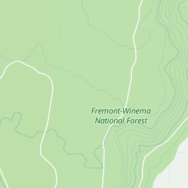 Map of Three Creek Ridge