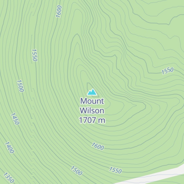 Map of Mount Wilson