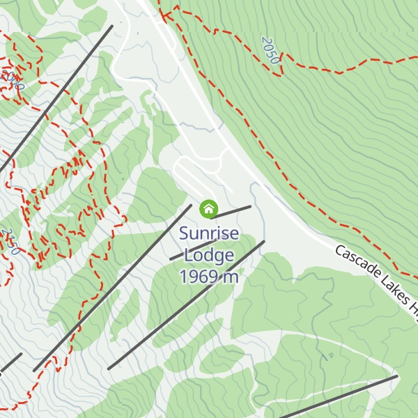 Map of Sunrise Lodge