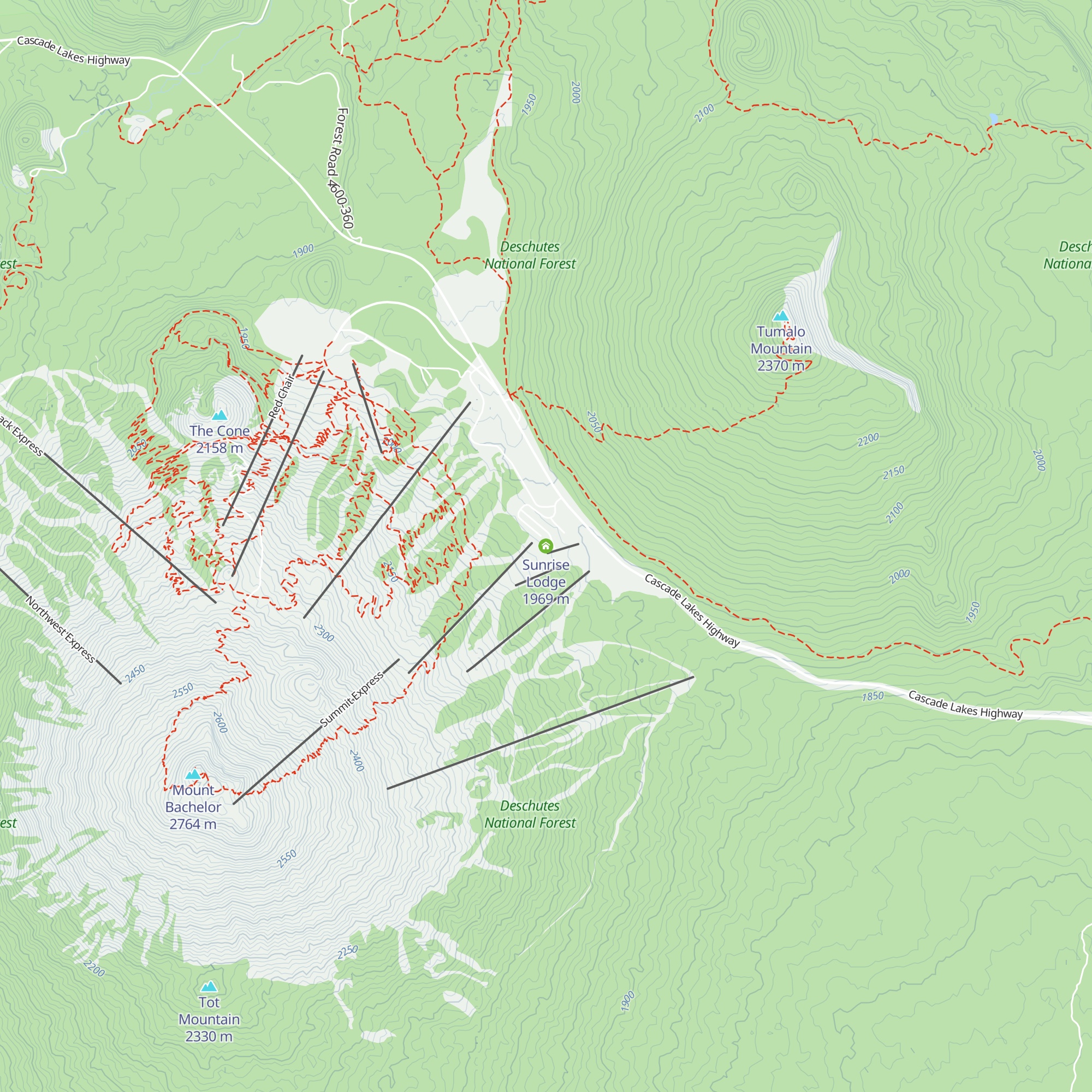 Sunrise Lodge map