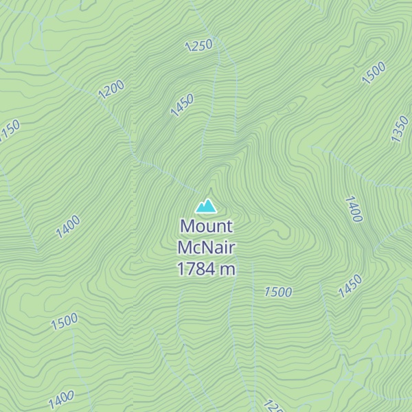 Map of Mount McNair