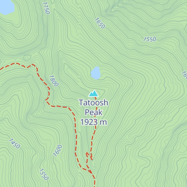 Map of Tatoosh Peak