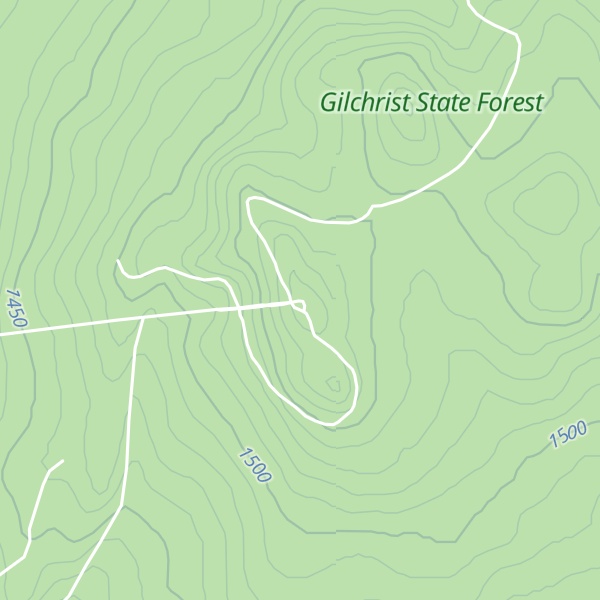 Map of Crescent Butte