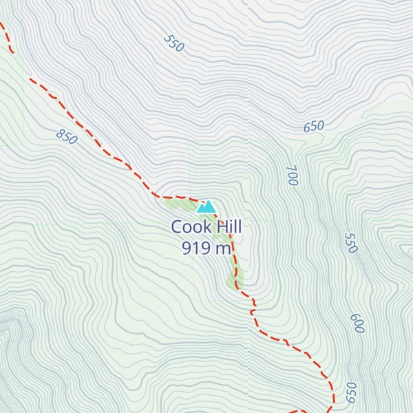Map of Cook Hill
