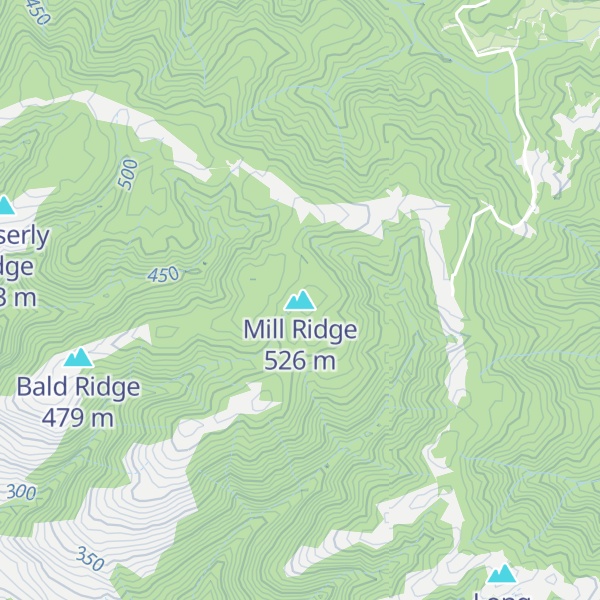 Map of Mill Ridge