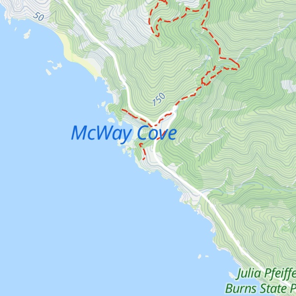 Map of Saddle Rock