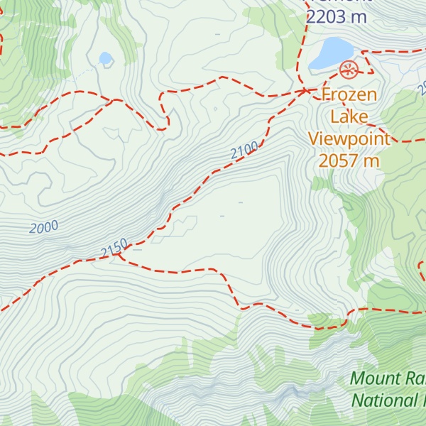 Map of 1st Burroughs Mountain