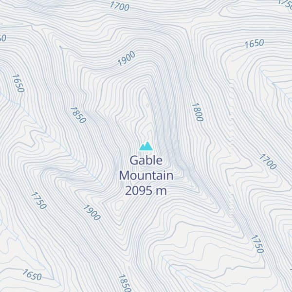 Map of Gable Mountain