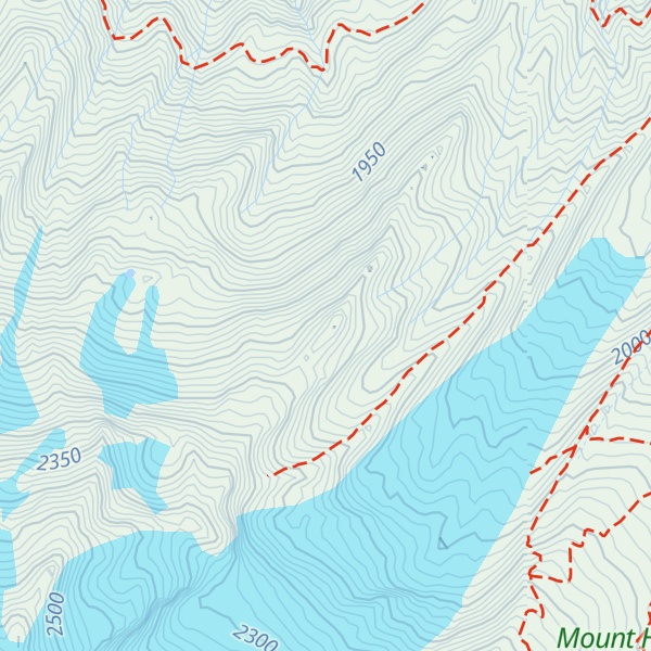 Map of Langille Crags