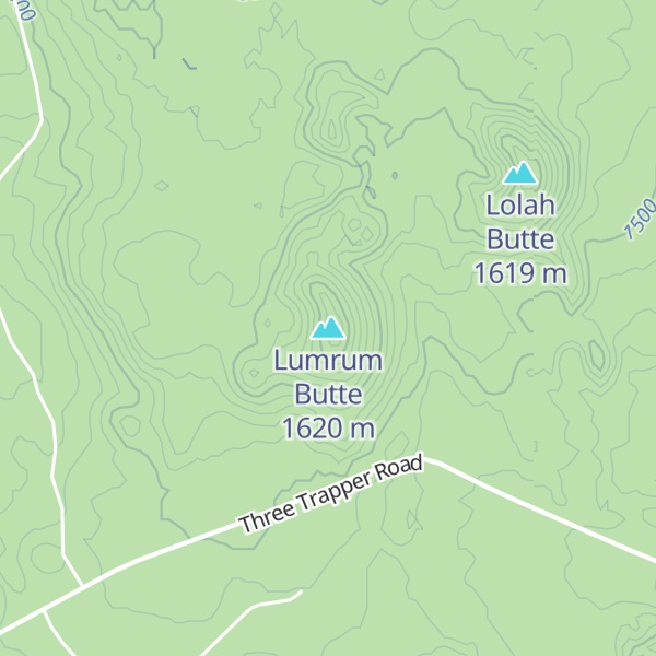 Map of Lumrum Butte