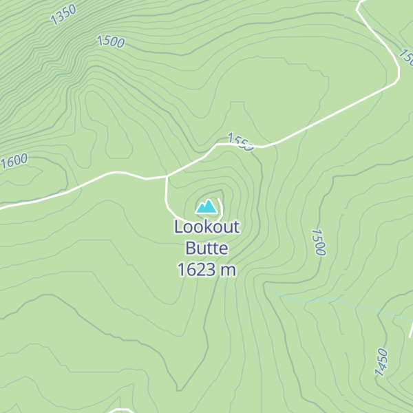Map of Lookout Butte