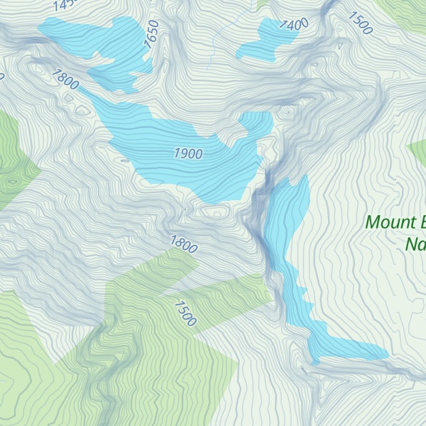 Map of Whitehorse Mountain