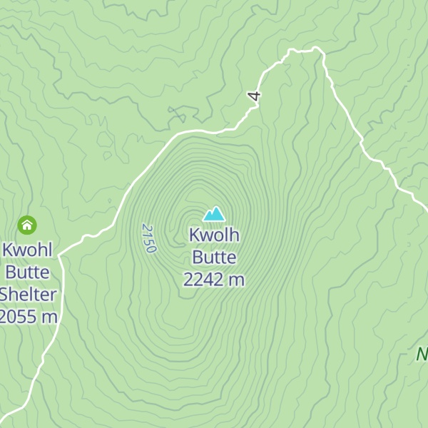 Map of Kwolh Butte