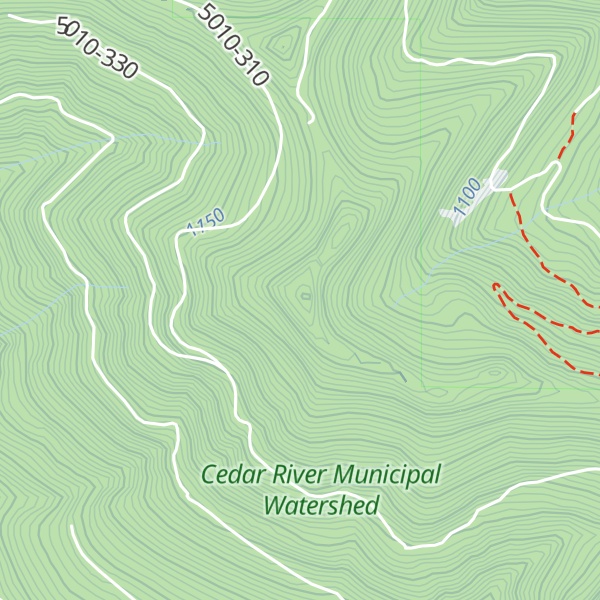 Map of Greenway Mountain
