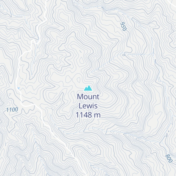 Map of Mount Lewis