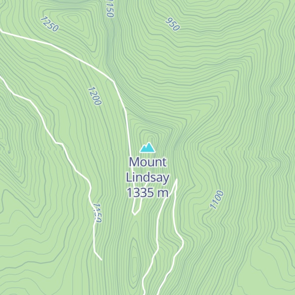 Map of Mount Lindsay