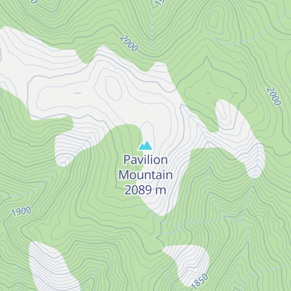 Map of Pavilion Mountain