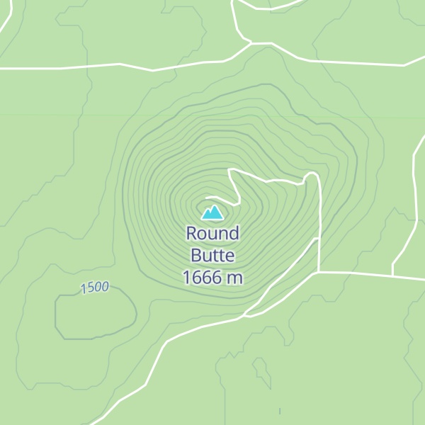 Map of Round Butte