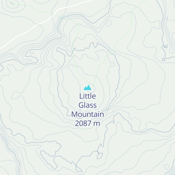 Map of Little Glass Mountain