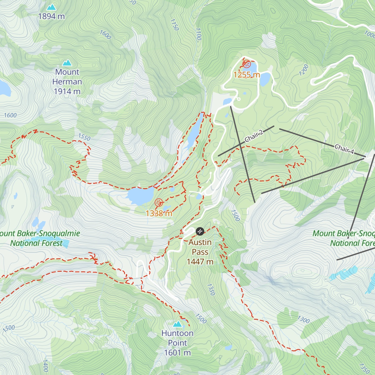 Heather Meadows Visitor Center map