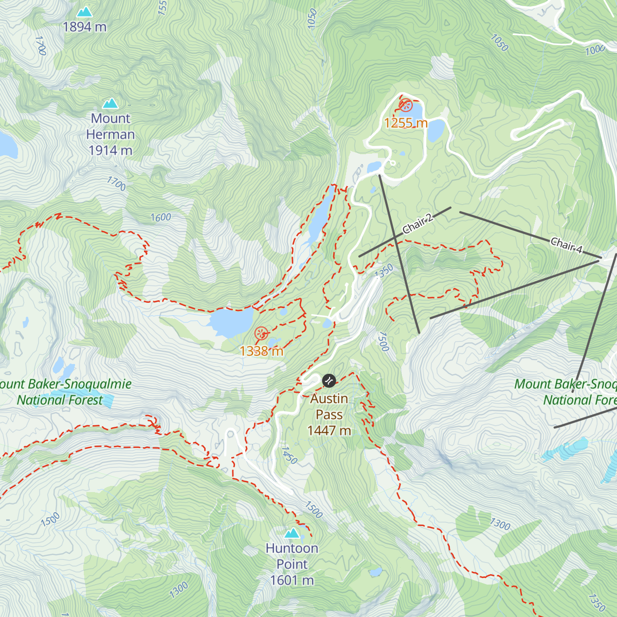 Heather Meadows Visitor Center map