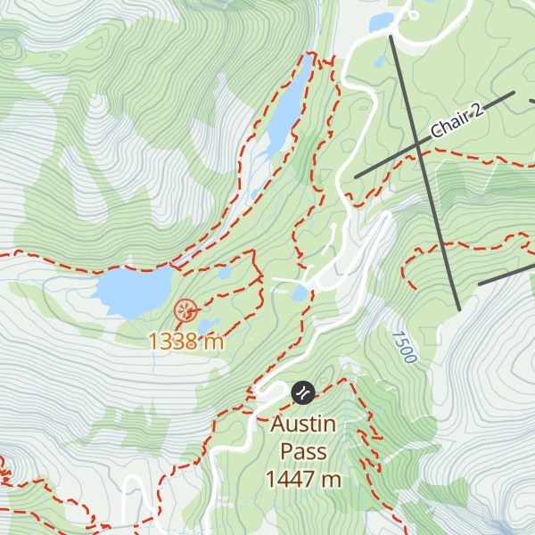 Map of Heather Meadows Visitor Center
