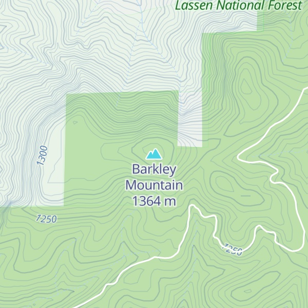 Map of Barkley Mountain