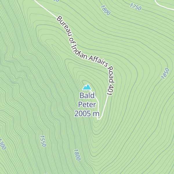 Map of Bald Peter