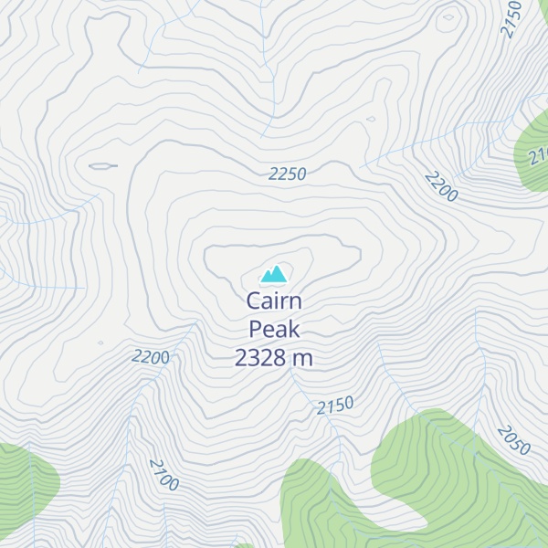 Map of Cairn Peak
