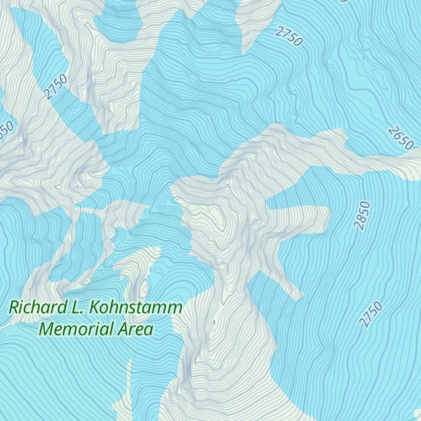 Map of Mount Hood