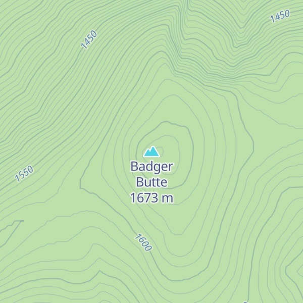 Map of Badger Butte