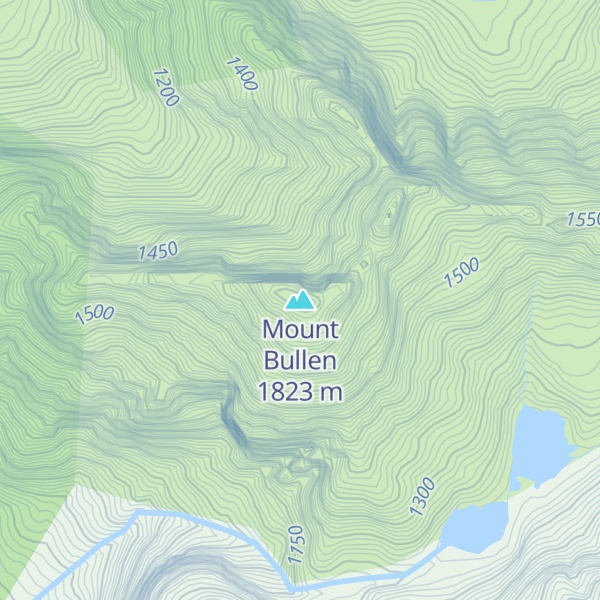Map of Mount Bullen
