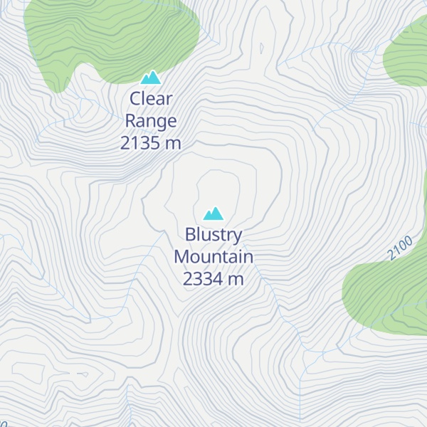 Map of Blustry Mountain