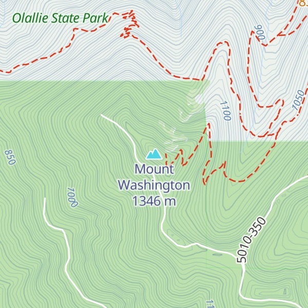 Map of Mount Washington