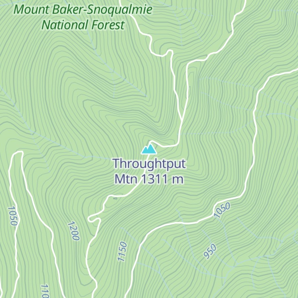 Map of Throughtput Mtn