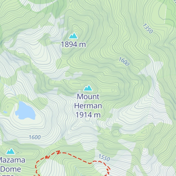 Map of Mount Herman
