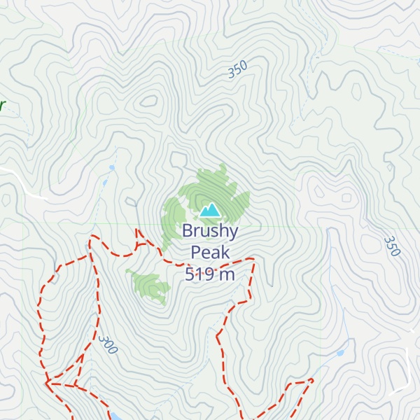 Map of Brushy Peak