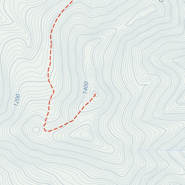 Map of Little Huckleberry Mountain