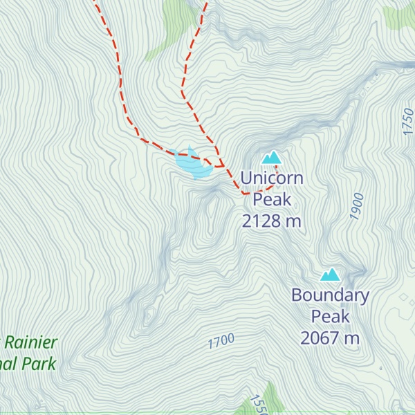 Map of West Unicorn Peak