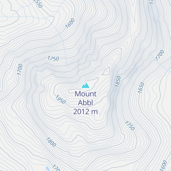 Map of Mount Abbl