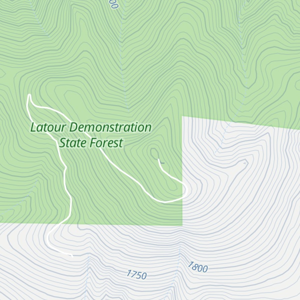 Map of Latour Butte