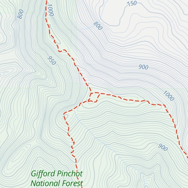 Map of Augspurger Mountain