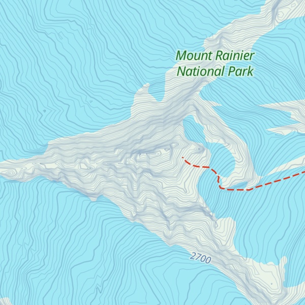 Map of Little Tahoma