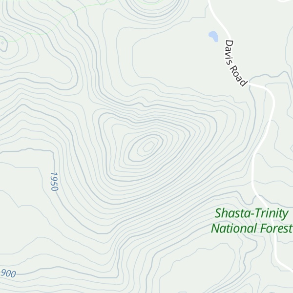 Map of Pumice Stone Mountain