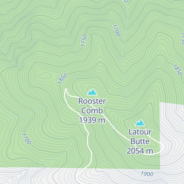 Map of Rooster Comb